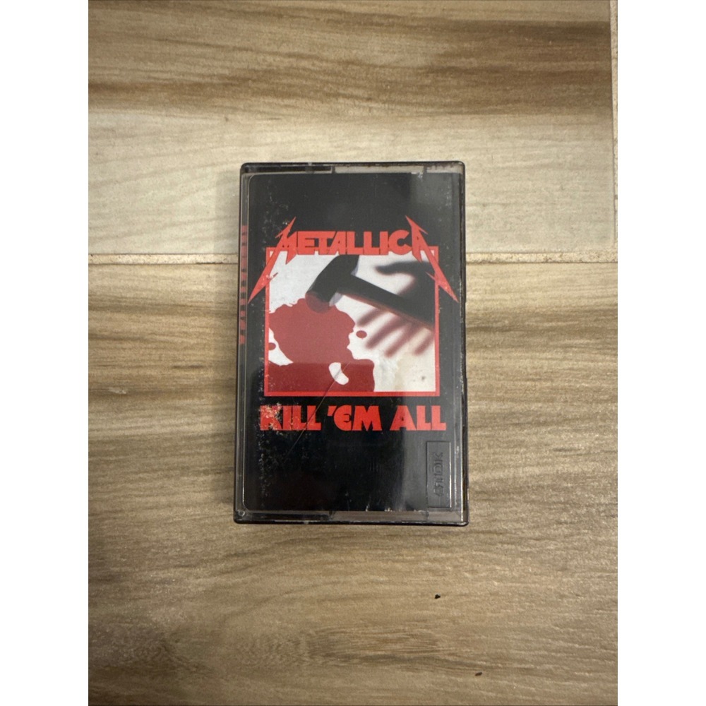 Metallica Kill 'Em All Cassette Tape 1983 Elektra Megaforce Metal Not Tested